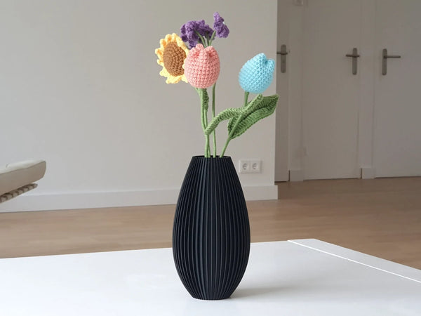 Moderne Gerippte Vase
