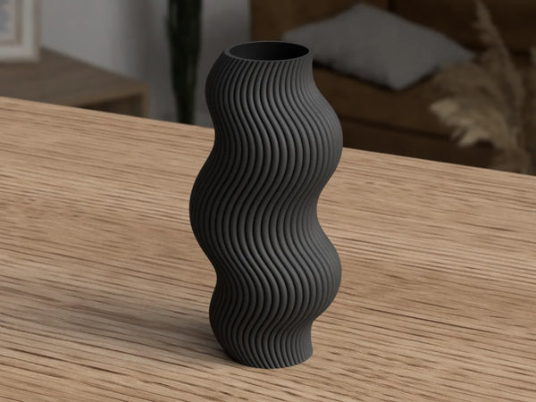 Moderne Wellenförmige Vase