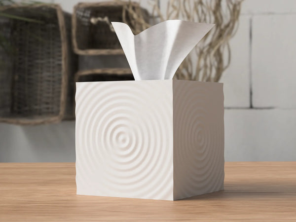 Moderne Tissuebox-Abdeckung mit Welleneffekt