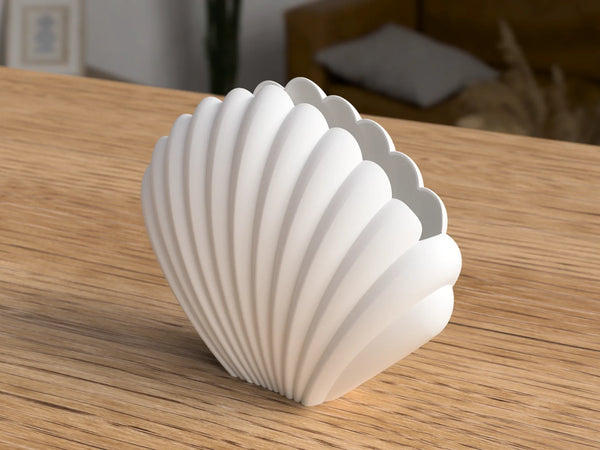 Moderne Herzmuschel-Vase für stilvolle Wohndekoration